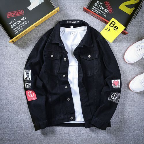 Black Colour Exclusive design premium quality Denim Winter Jacket For Men