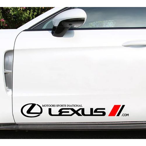 product_image_name-Generic-Premium High Quality Lexus Design Sticker/ Decal 2pcs - Black-2