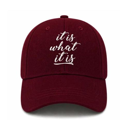 Fashion Brilliant Design Face Cap: Wine