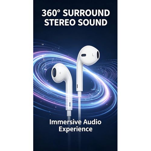 Fashion Universal Wired Earbuds with Mic, 3.5mm for iOS & Android, Noise Isolating, Tangle-Free - image 3