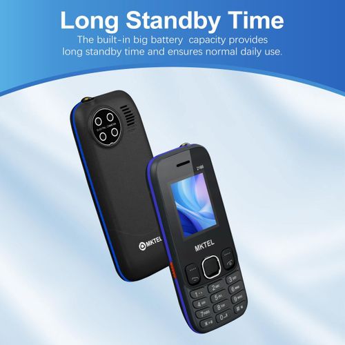 MKTEL 2166 Black Small Phone,Button Phone,1.77 inch, Dual SIM,1800mAh Big Battery,Torch Light,FM Radio GSM Mobile Phone - image 5