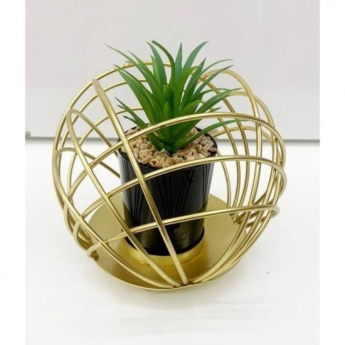 Generic Artificial Gold Stand Colourful Table Flower