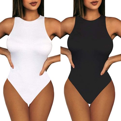 Fashion Ladies Sexy Sleeveless Bodysuits - 2pcs