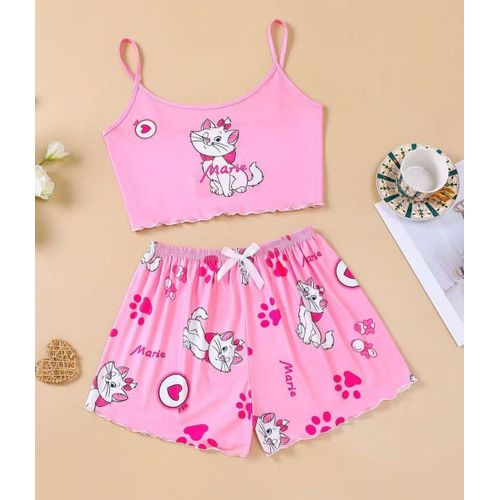 product_image_name-Fashion-2 Pieces Marie Print Women’s Sexy Night Wear-1