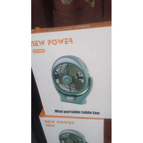 product_image_name-Generic-Mini Portable Rechargeable Table Fan – Strong Airflow  USB Charging  Quiet Operation-2