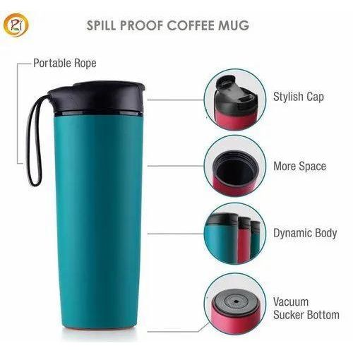 Generic Spill-Free Magic Suction  Mug - 540ml - image 5