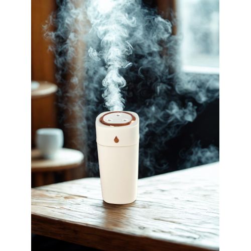 Generic 	 Mist 3-Nozzle Humidifier with 7 LED lights-WHITE