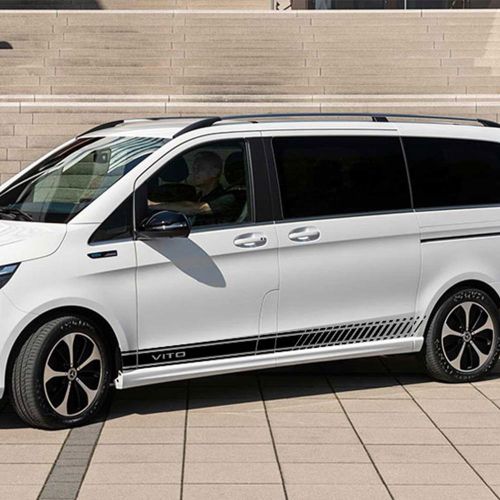 2PCS Car Stickers For Mercedes Benz Vito V Class Viano W447 V260