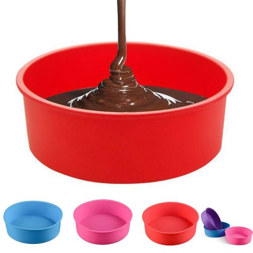 1pc Silicone Cake Pan Non Stick Round Cake Molds For Baking - Home