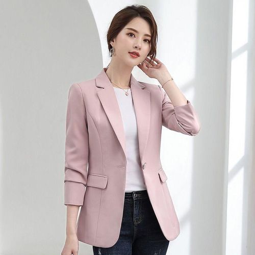 Wongn New Women's Business Suits Autumn All-match women Blazers Jackets  Short Slim long-sleeve Blazer W… in 2024 | Womens suits business, Blazers  for women, Suits for women