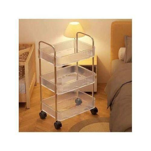 product_image_name-Generic-3 Tirs High Quality Acrylic Trolley Storage Cart Kitchen-1