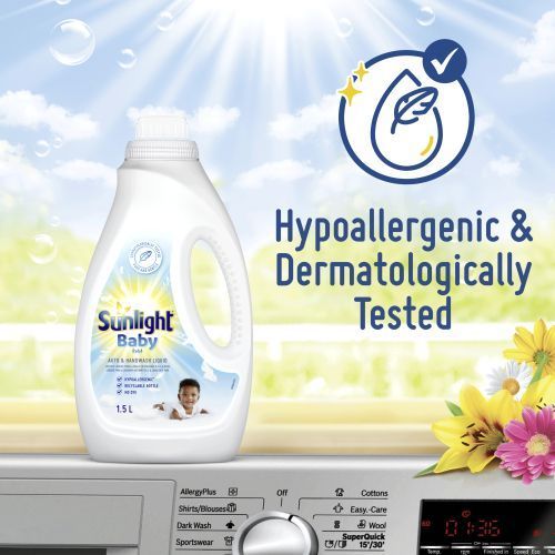 product_image_name-Sunlight-Baby Auto And Hand Washing Liquid Detergent Gentle Baby 1.5L-1