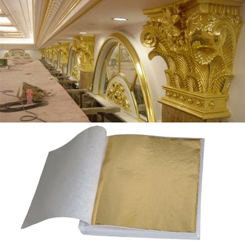 100x Gold Leaf Sheets DIY Art Craft Gilding Foil Paper for Nail Statue  Painting