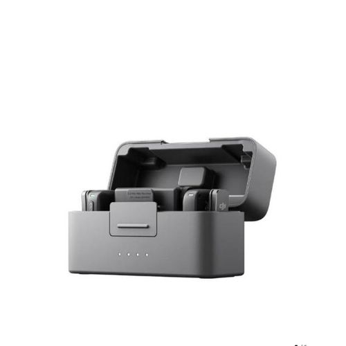 Generic Smart DJI Mic Mini Wireless Microphone Combo With Charging Case – 2 Transmitters + 1 Receiver – Noise Cancellation – Black - image 3