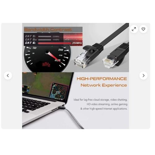Generic Ultra-Thin Cat6 100% Copper UTP Slim 32AWG Patch Cord Flat RJ45 Lan Network Cable PVC Ethernet cable - image 7