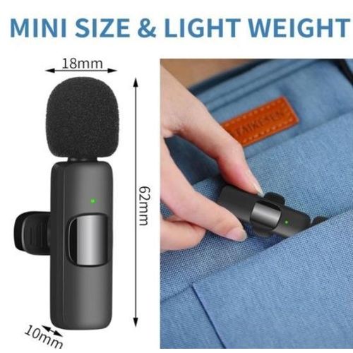 product_image_name-Generic-Double Wireless Lavalier Microphone For iPhone/Android Phone/Laptop/Camera-2