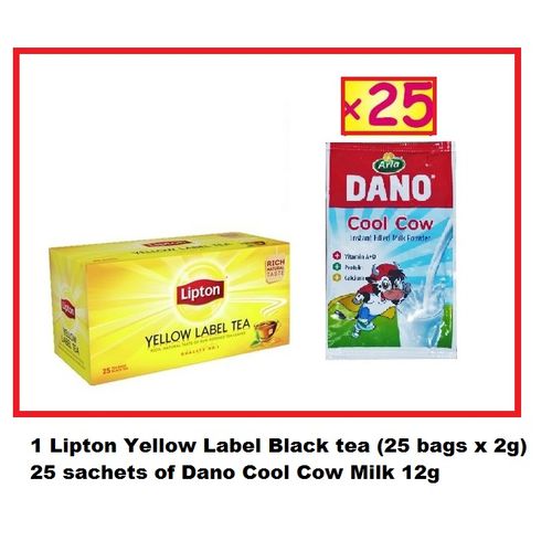 Jumia Bundles Lipton Yellow Label Black Tea +(Dano Cool Cow ...