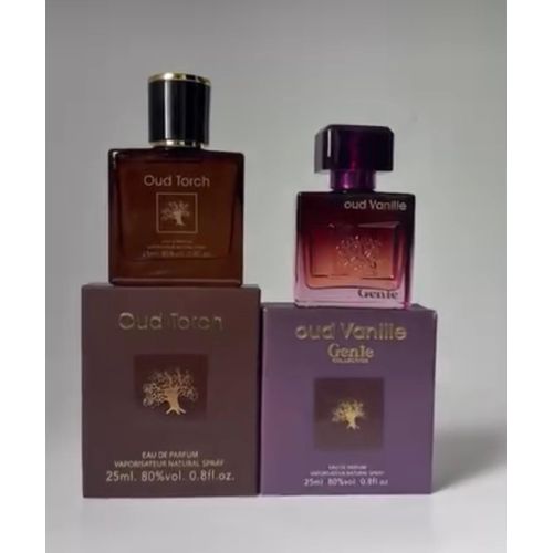 Genie OUD VANILLA & OUD TOUCH EAU DE PARFUM 25ML NAFDAC No: A2-101916