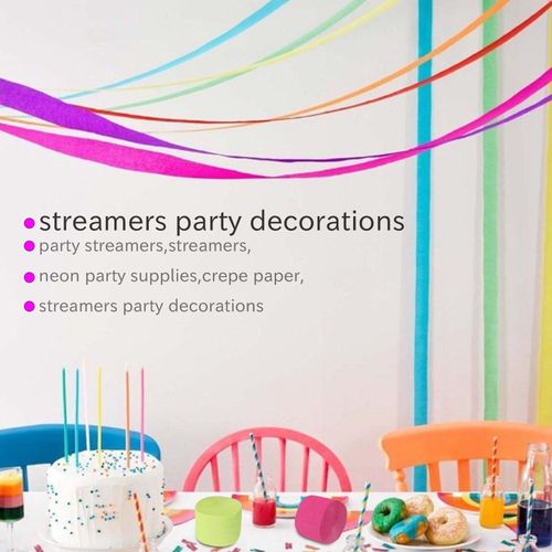 Neon Streamers - Lights To Party