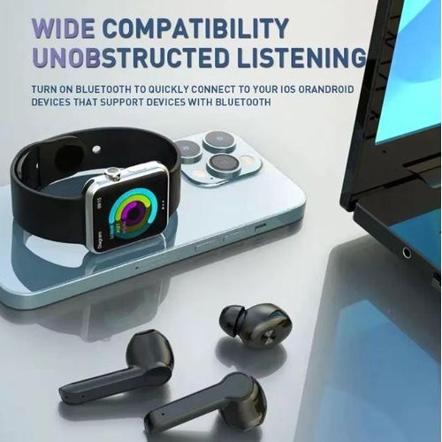 Generic Oraimo Modern XG-15 AI TWS Wireless Bluetooth Earbuds with LED Power Display Charging Case - image 3