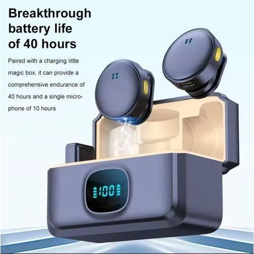 Q8 High Quality Universal Dual Magnetic Wireless Microphone With Windproof Cover - image 4