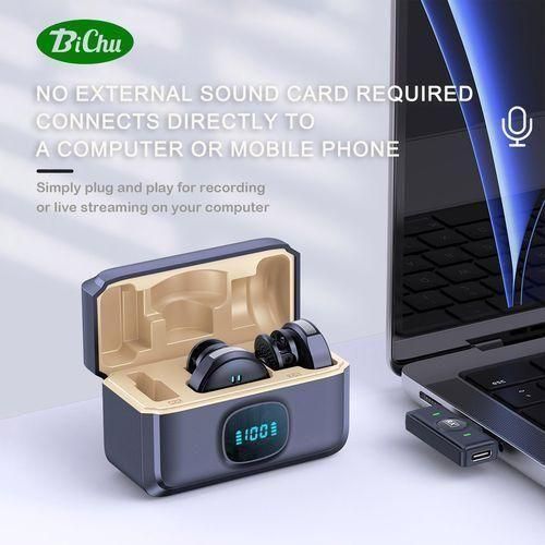 Q8 High Quality Universal Dual Magnetic Wireless Microphone With Windproof Cover - image 7