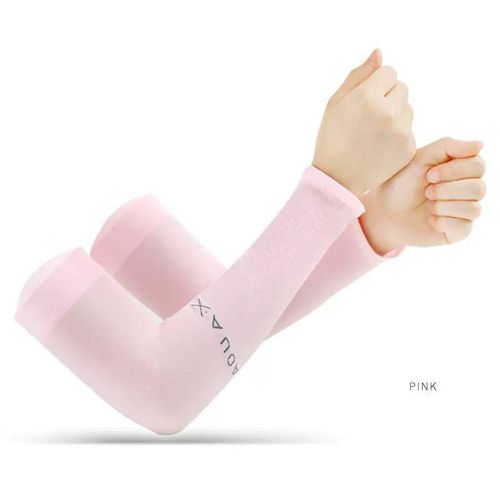 product_image_name-Generic-Quality Ice sleeves men and women summer arm guards pink-1
