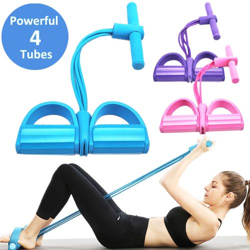 TPE Puller Pedal Ankle Abdominal Exerciser Sit-up Pull Rope