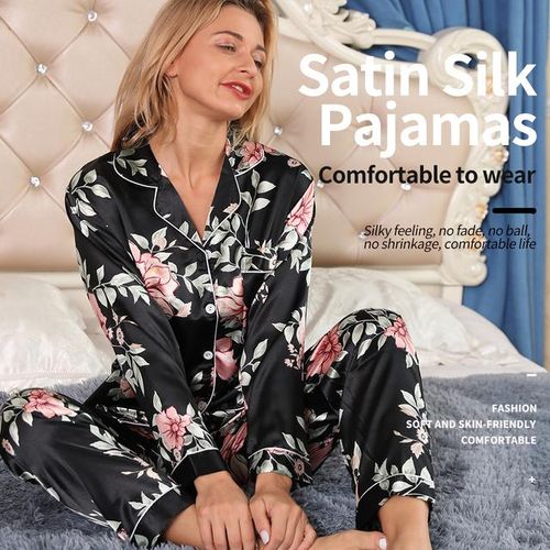 Generic Women Pajamas Set Sleepwear Winter Long Sleeve Mujer