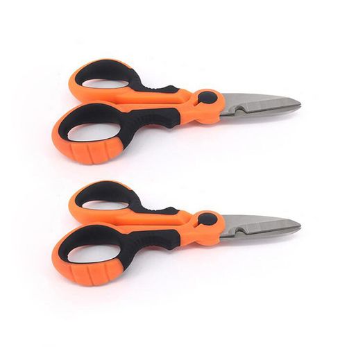 Generic 2pcs Fishing Braid Scissors Heavy Duty Braided Line For Saltwater  Freshwater Fish Lure Bait Tools Orange Goods 2023