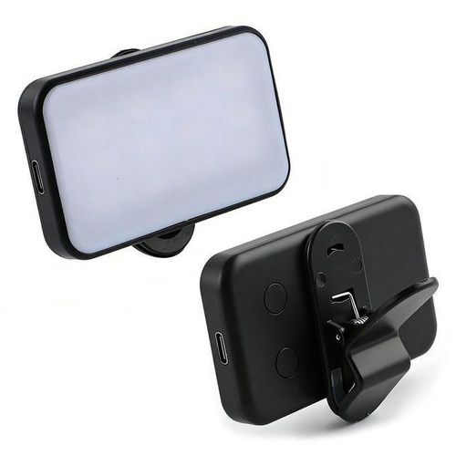 Generic Portable Rechargeable LED Cube Light With Clip For Selfie/Live Phone/Laptop & Tablet Meeting - image 2