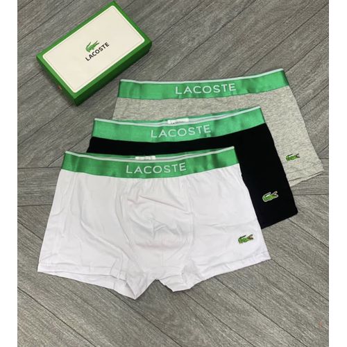 Lacoste Trunks Colours 3 Pack in Black