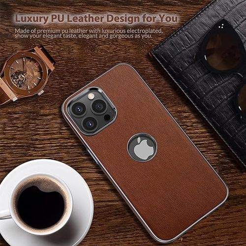 Generic IPhone 15 Pro Max Ultra Slim Genuine Leather Pouch Cover - image 4