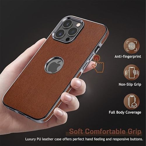 Generic IPhone 15 Pro Max Ultra Slim Genuine Leather Pouch Cover - image 5
