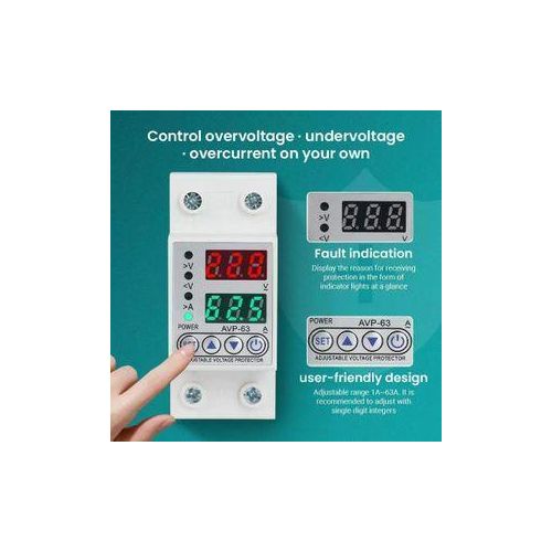 STONE-TECH 40A 220V Adjustable Over Voltage And Under Voltage Protective Device - image 3