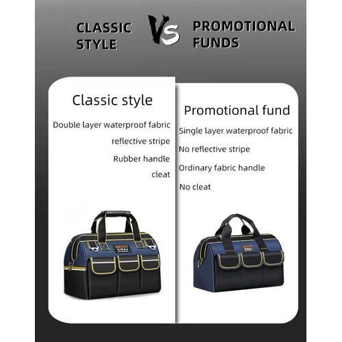 product_image_name-Generic-18 Inch Waterproof Oxford Cloth Tool Bag, Multiple Pockets,Electrician Tool Bag-6