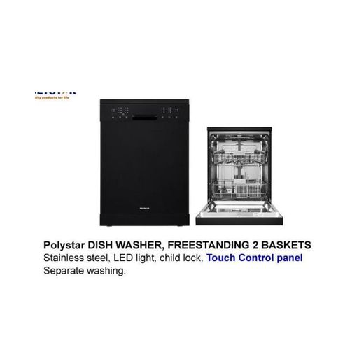 product_image_name-Polystar- 2 BASKETS DISH WASHER (FREE STANDING)-3