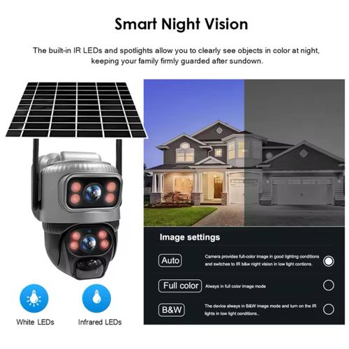 product_image_name-Generic-Original V380 Dual Lens 4G SIM Camera Solar With PIR Human Detection Night Vision Waterproof Security Video IP Camara 8MP 4K Battery CCTV Monitor-3