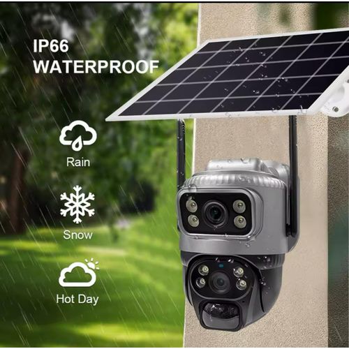 product_image_name-Generic-Original V380 Dual Lens 4G SIM Camera Solar With PIR Human Detection Night Vision Waterproof Security Video IP Camara 8MP 4K Battery CCTV Monitor-6