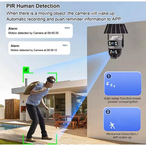 product_image_name-Generic-Original V380 Dual Lens 4G SIM Camera Solar With PIR Human Detection Night Vision Waterproof Security Video IP Camara 8MP 4K Battery CCTV Monitor-7