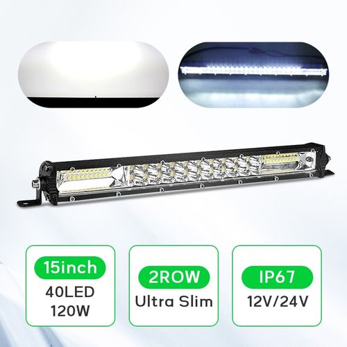 8'' 15'' 20 Led Car Light Bar 12V 24V Led Bar Combo Spot Flood