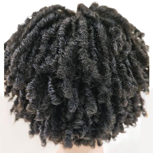 product_image_name-Noble-Synthetic Twist Hair Wig Black color Synthetic wig Made Machine Wig Passion Twist Hairstyle Synthetic Braid Hair Wig For Women-5