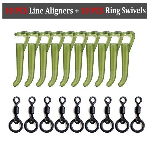 Generic 20 PCS Carp Fishing Accessories Kit Micro Ring Swivel