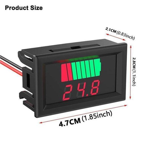 Generic E-Bike  Lithium Battery Capacity Meter Tester Display LED Tester Voltmeter 12-84v - image 5