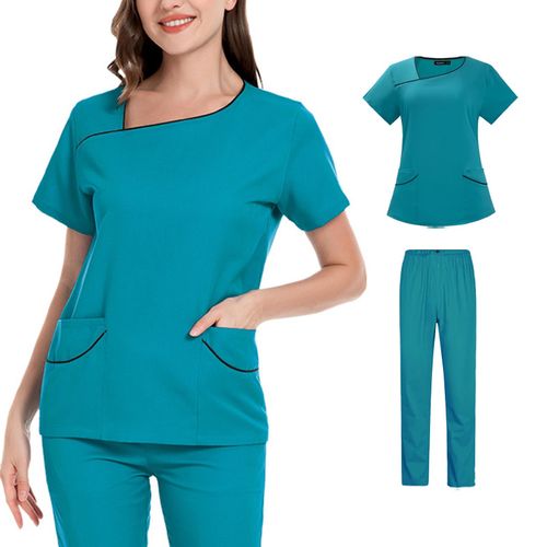 Generic Nursing Scrubs For Women Set Nurses Uniform Dark Blue