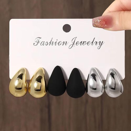 product_image_name-Fashion-Women's Vintage Elegant Teardrop Stud Earring Set-7