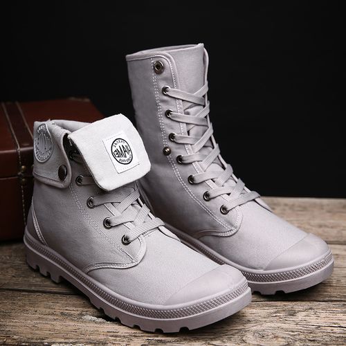 Fashion Men Desert Tactical Ary Boots Canvas Mens Working Safty Shoes ...