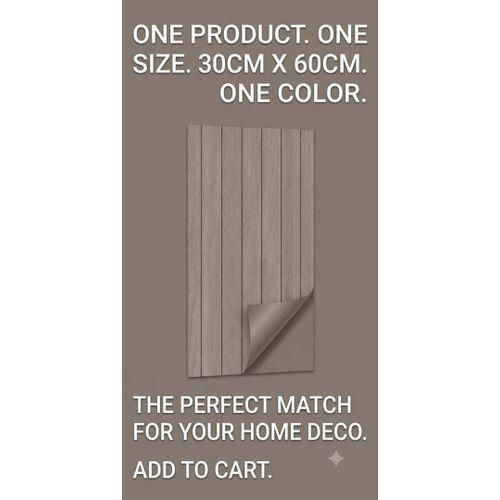 Generic Fluted Wood-Look Wall Paper (30cm/60cm) - image 4