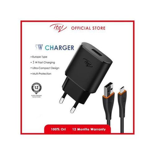 product_image_name-itel-ICW-051E Charger – Travel Adapter + Micro-USB Cable (1A)-5