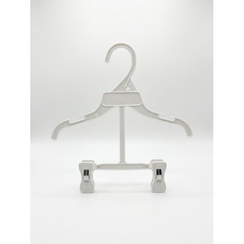 Generic 10pcs/set white kids 2 in 1 hanger